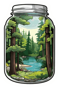 Nature in a Jar sticker