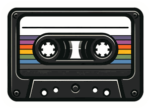 Retro Cassette Tape sticker
