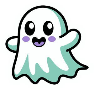 Halloween Kawaii Ghost sticker
