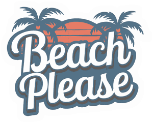 Beach Please sticker