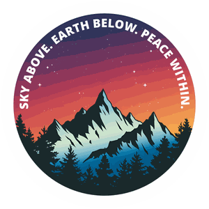 Sky Above Earth Below Peace Within sticker