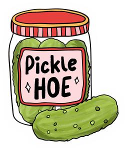 Pickle Hoe sticker
