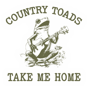 Country Toads Take Me Home sticker
