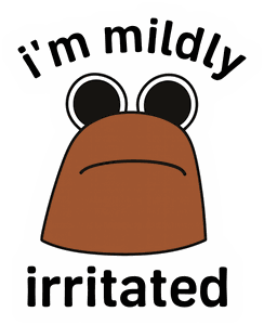 I'm Mildly Irritated Marcus The Worm sticker