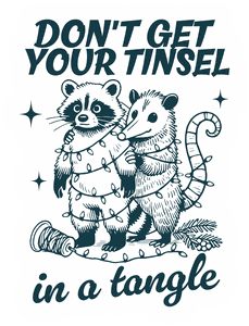 Don't Get Your Tinsel In A Tangle sticker