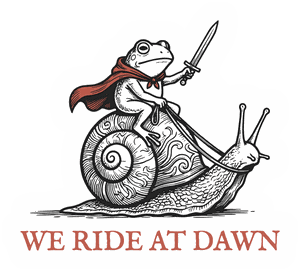 We Ride At Dawn sticker