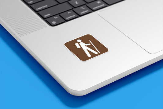 Hiking National Park Symbol Vinyl Sticker | Sticker Lodge