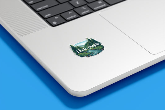 I Hate People Vinyl Sticker | Sticker Lodge