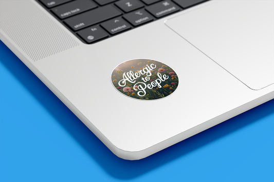 Allergic to People Vinyl Sticker | Sticker Lodge
