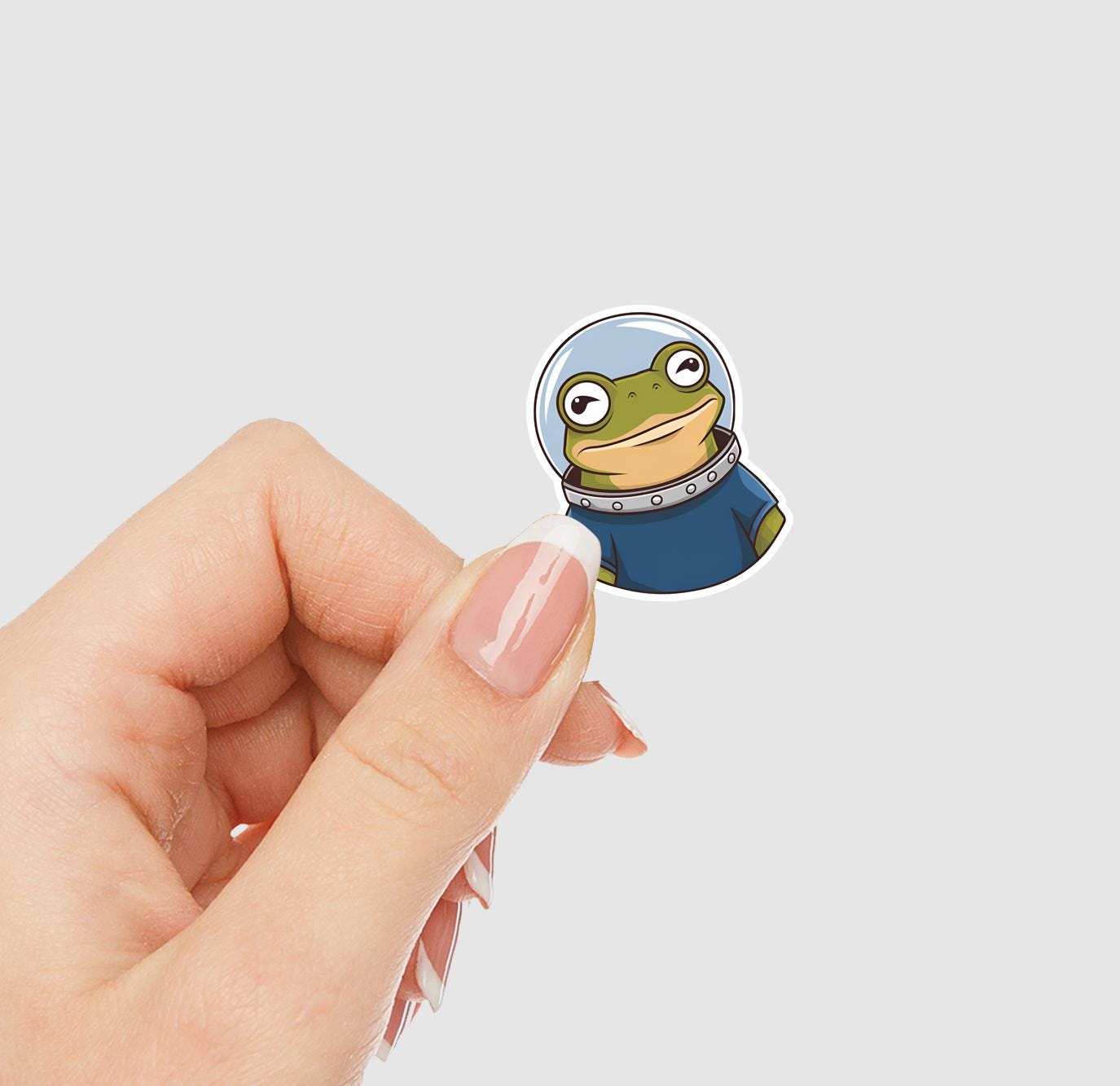Astronaut Space Frog Vinyl Sticker | Sticker Lodge