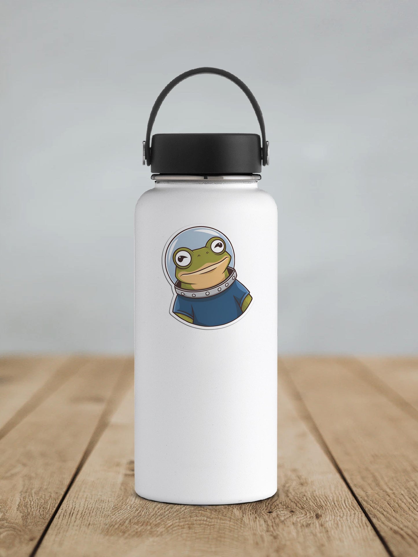 Astronaut Space Frog Vinyl Sticker | Sticker Lodge
