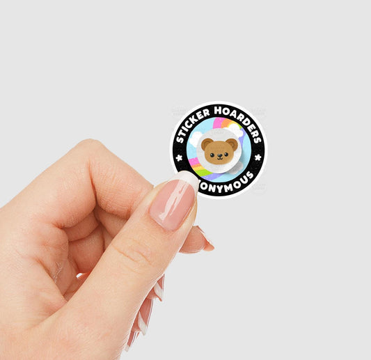 Sticker Hoarders Anonymous Vinyl Sticker | Sticker Lodge