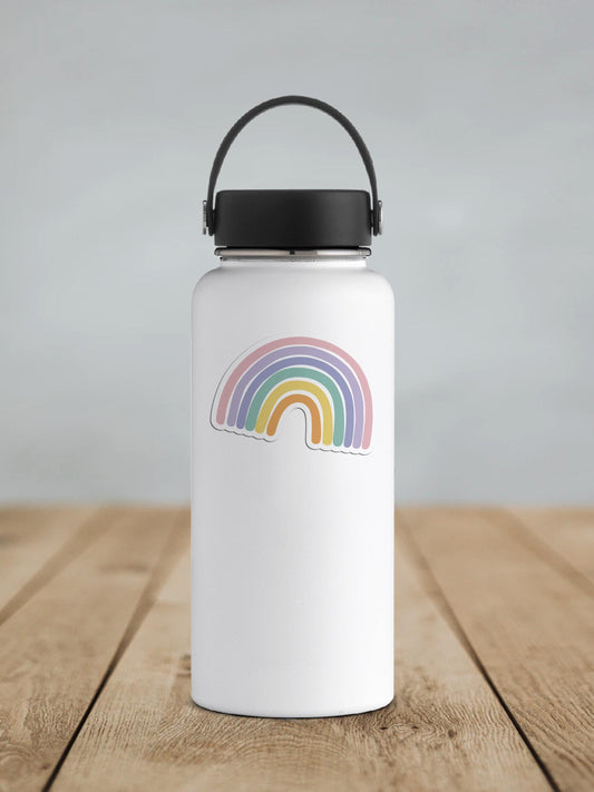 Vibrant Pastel Rainbow Vinyl Sticker | Sticker Lodge