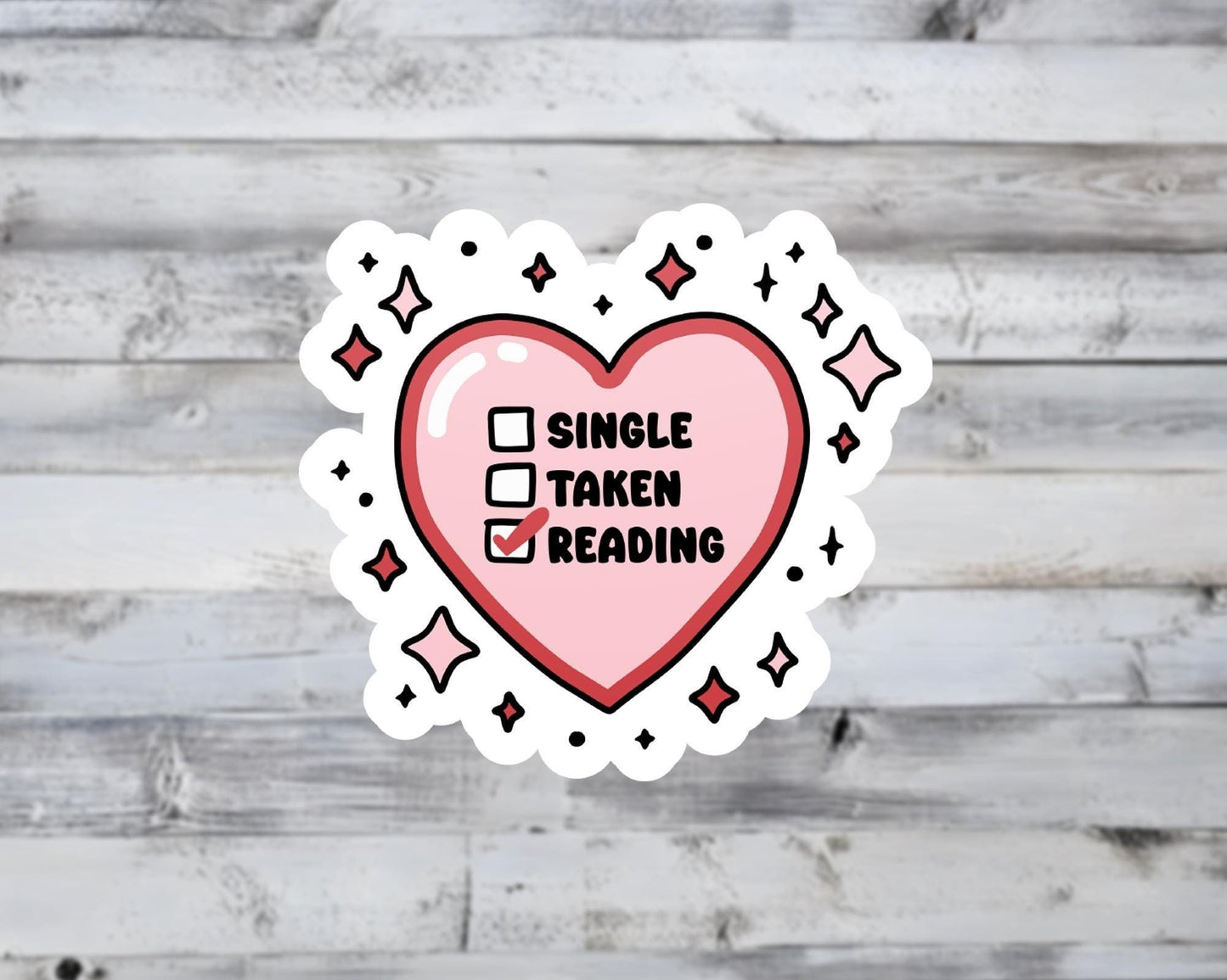 Single Taken Reading Sticker | Sticker Lodge