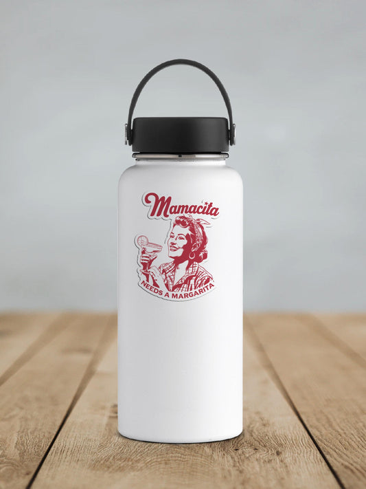 Mamacita Needs A Margarita Vinyl Sticker | Sticker Lodge