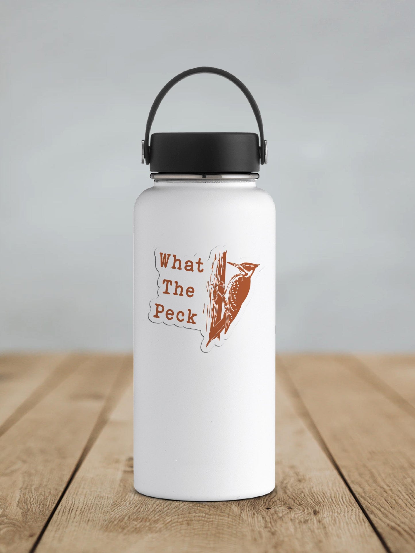 What The Peck Vinyl Sticker | Sticker Lodge