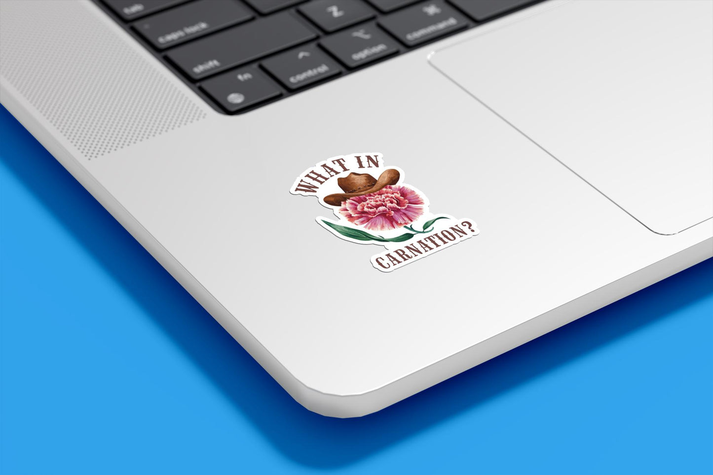 What In Carnation Vinyl Sticker | Sticker Lodge