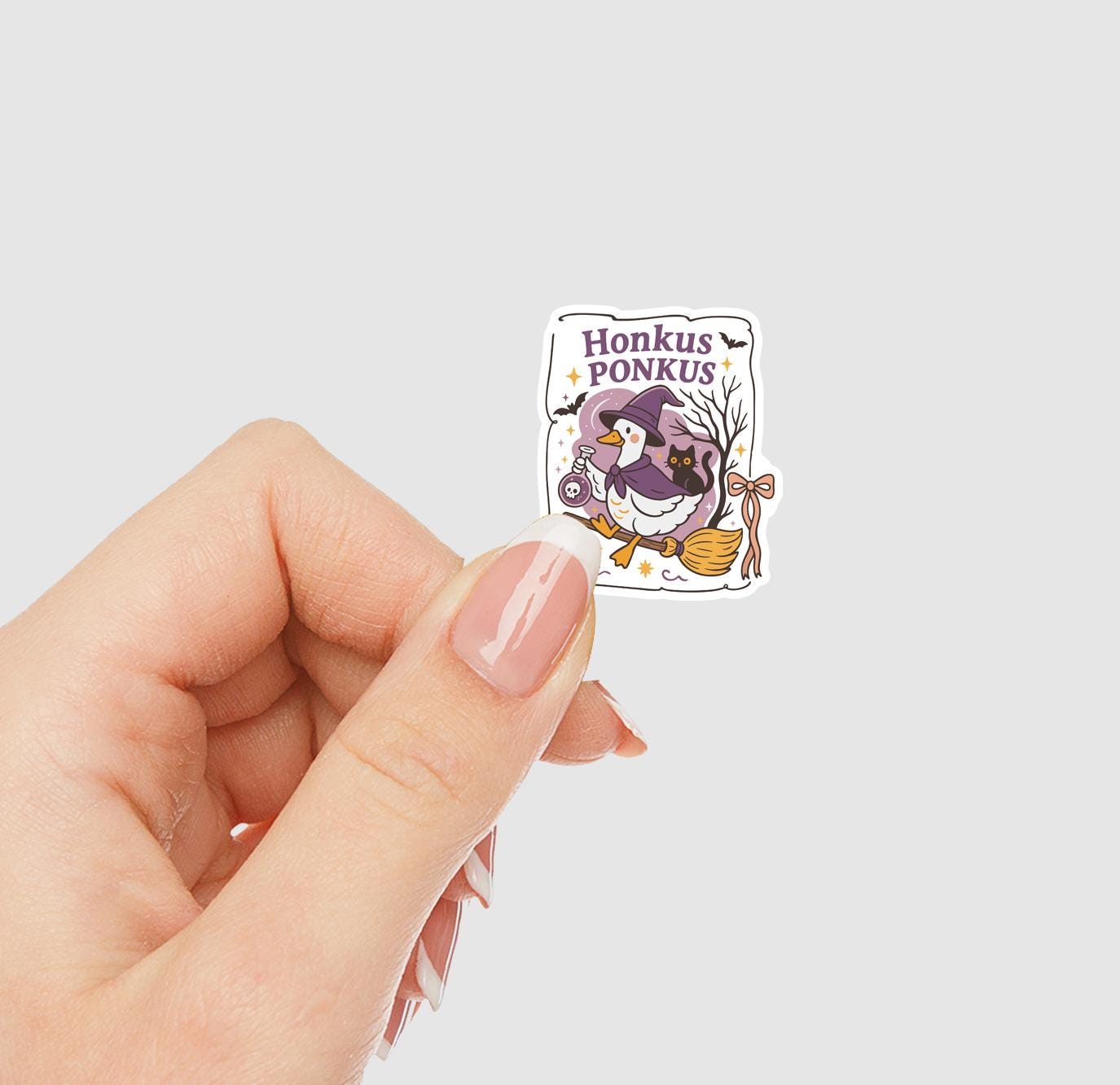 Honkus Ponkus Goose Witch Vinyl Sticker | Sticker Lodge