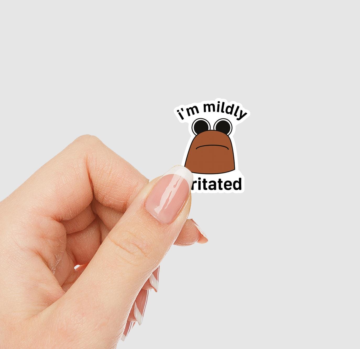 I'm Mildly Irritated Marcus The Worm Vinyl Sticker | Sticker Lodge