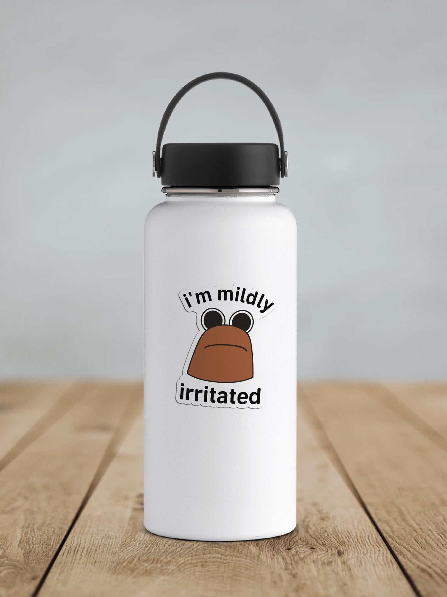I'm Mildly Irritated Marcus The Worm Vinyl Sticker | Sticker Lodge