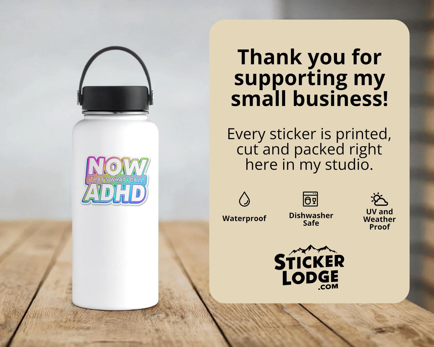 Now Thats What I Call ADHD Vinyl Sticker | Sticker Lodge