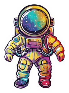 Cosmic Astronaut sticker