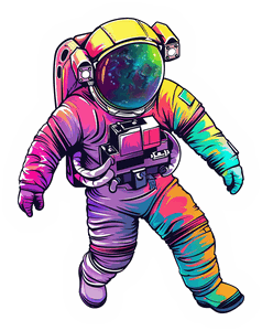 Astronaut Voyager sticker