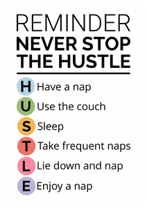 Never Stop the Hustle sticker