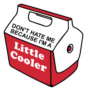 Don't Hate Me Because I'm A Little Cooler sticker