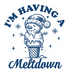 I'm Having a Meltdown Snowman sticker