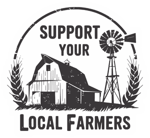 Support Your Local Farmers sticker