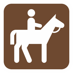Horseback Riding National Park Symbol sticker
