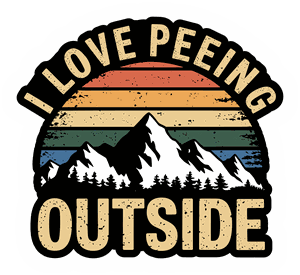 I Love Peeing Outside sticker