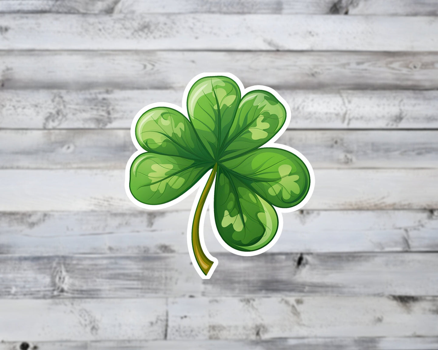 Lucky Shamrock Vinyl Sticker | Sticker Lodge