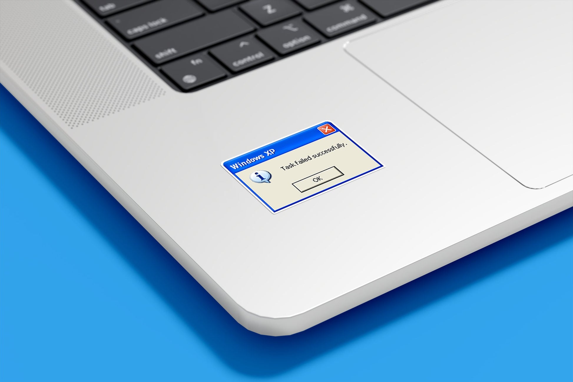 Windows XP Task Failed Successfully Vinyl Sticker | Sticker Lodge