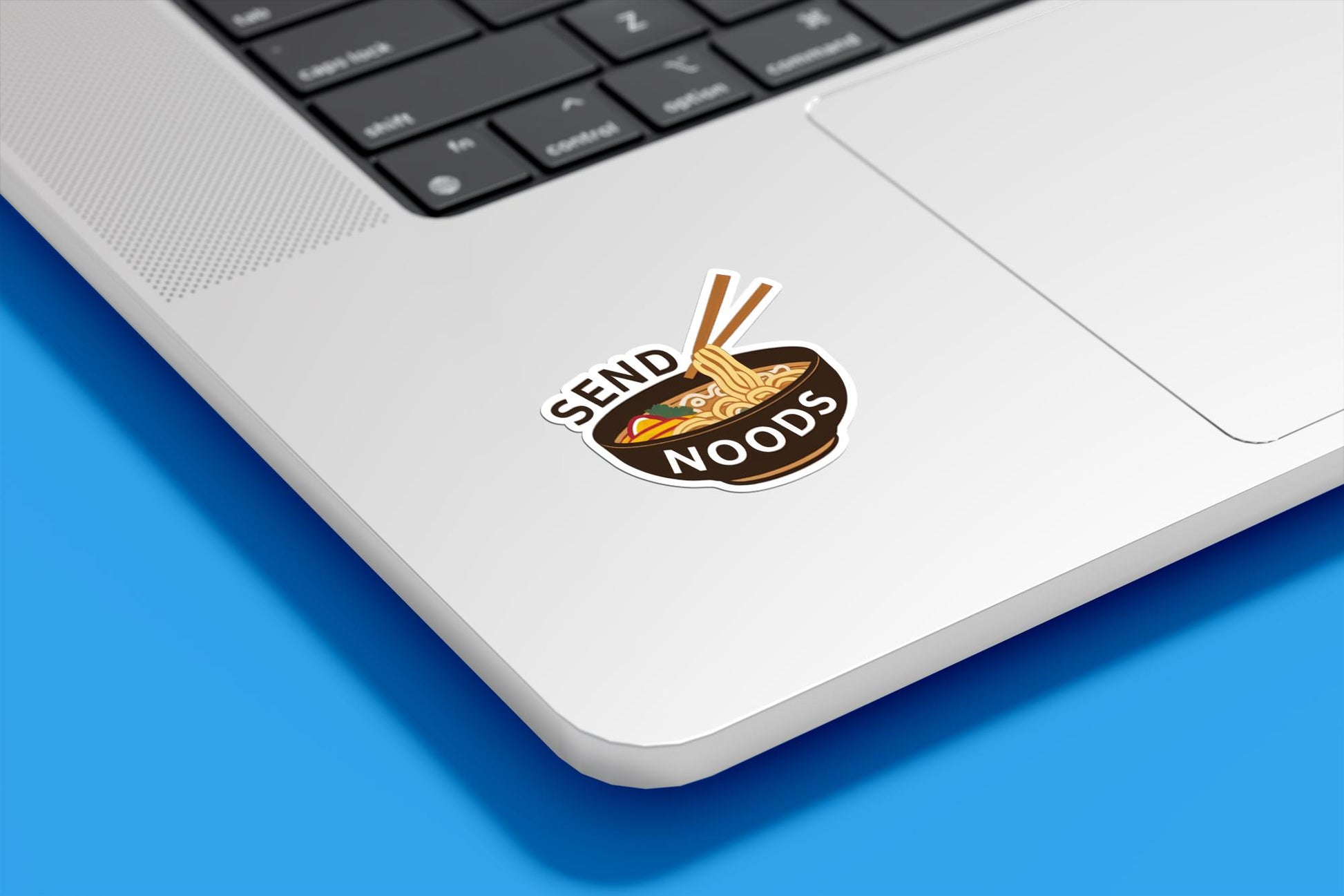 Send Noods Funny Ramen Vinyl Sticker | Sticker Lodge