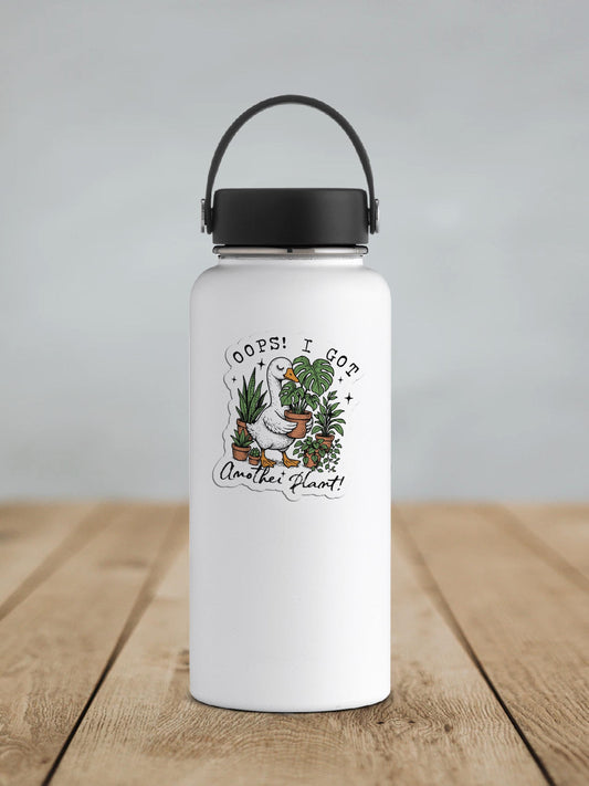 Oops I Got Another Plant Goose Vinyl Sticker | Sticker Lodge