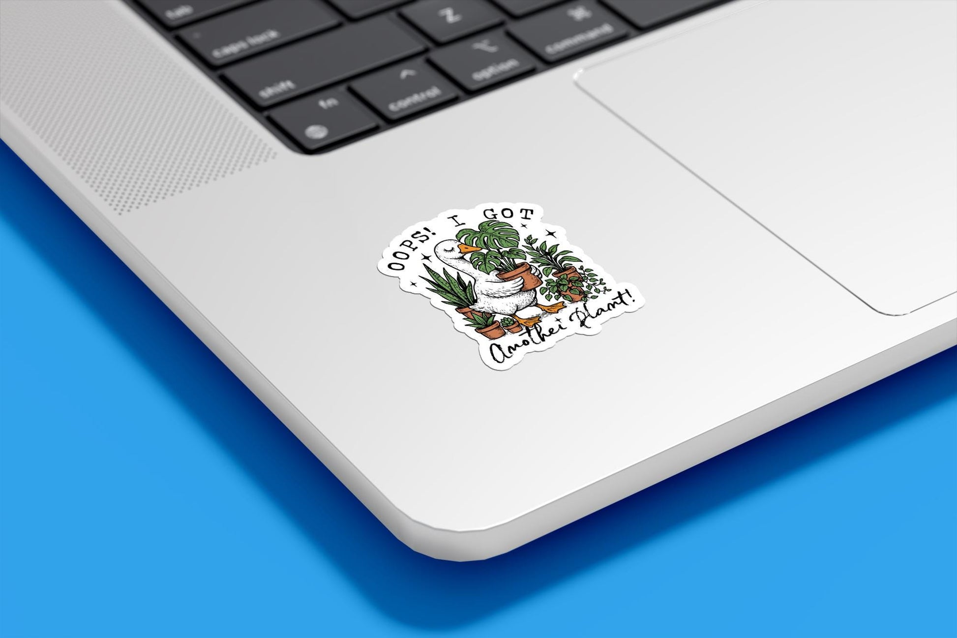 Oops I Got Another Plant Goose Vinyl Sticker | Sticker Lodge