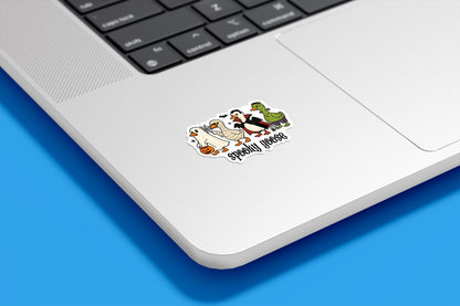 Spooky Goose Vinyl Sticker | Sticker Lodge