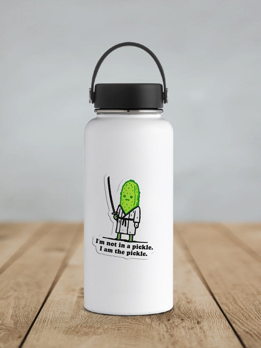 I'm Not In A Pickle, I Am The Pickle Vinyl Sticker | Sticker Lodge