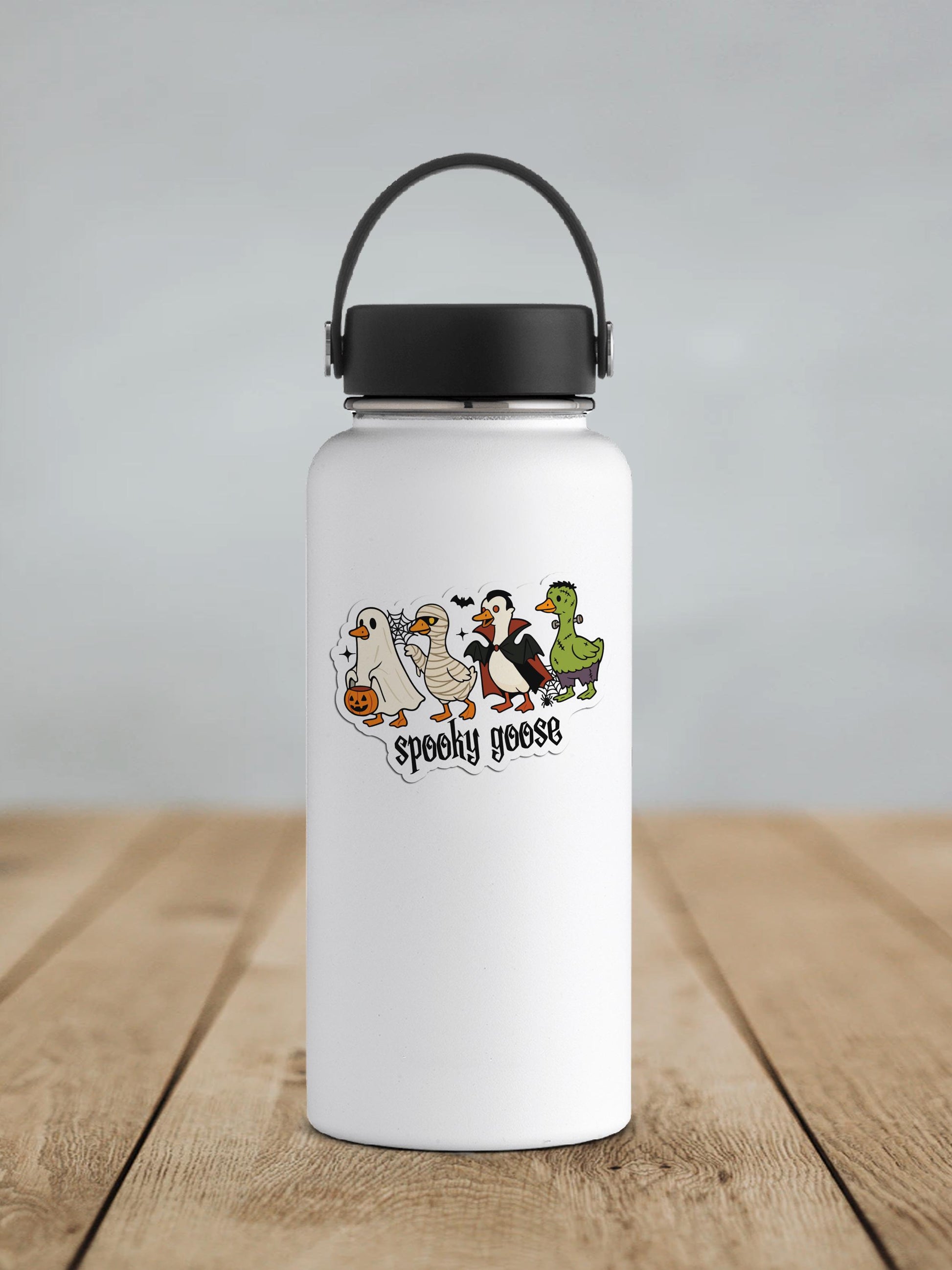 Spooky Goose Vinyl Sticker | Sticker Lodge