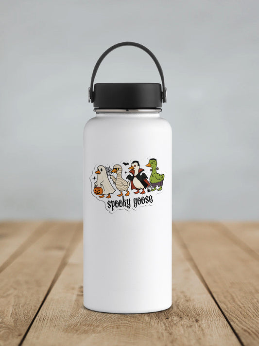Spooky Goose Vinyl Sticker | Sticker Lodge
