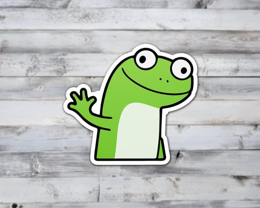 Lizard Meme Vinyl Sticker | Sticker Lodge