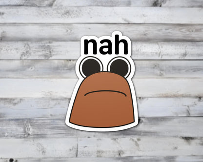 Nah Marcus The Worm Vinyl Sticker | Sticker Lodge