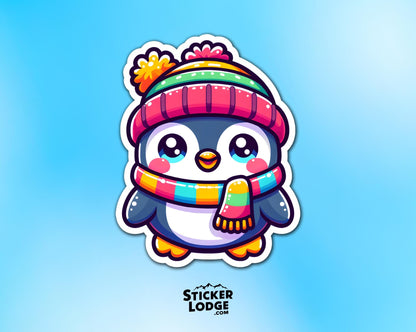 Kawaii Penguin Vinyl Sticker | Sticker Lodge