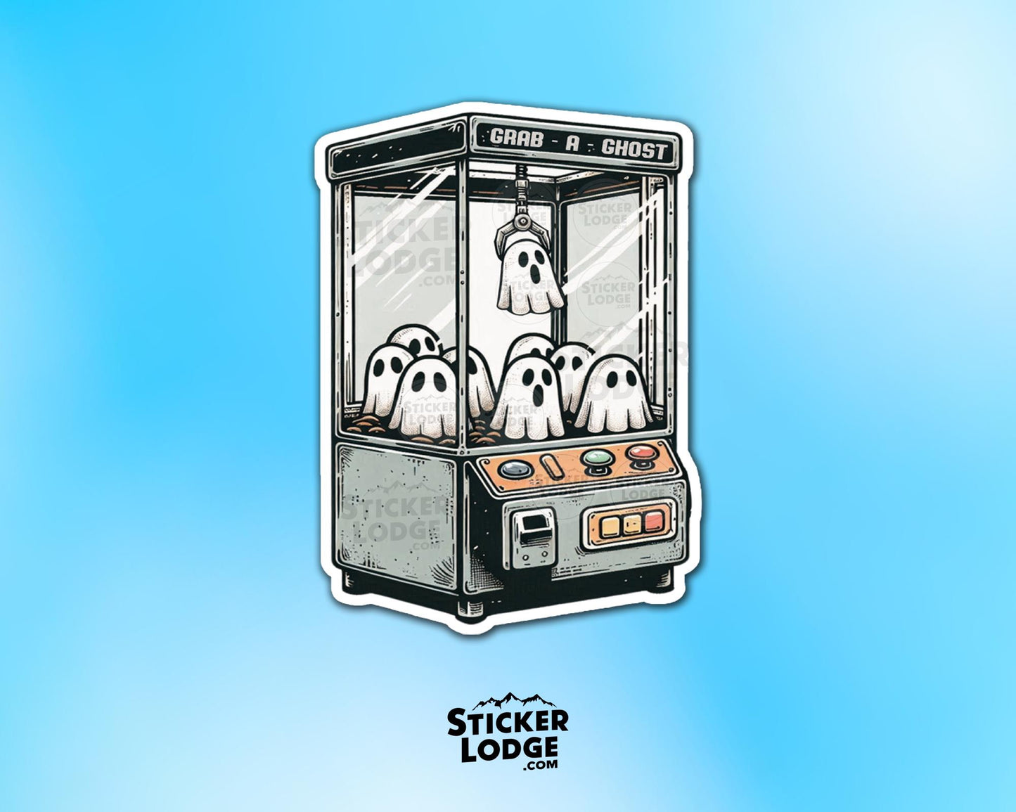 Grab a Ghost Vinyl Sticker | Sticker Lodge