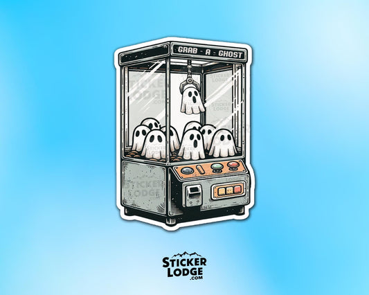 Grab a Ghost Vinyl Sticker | Sticker Lodge
