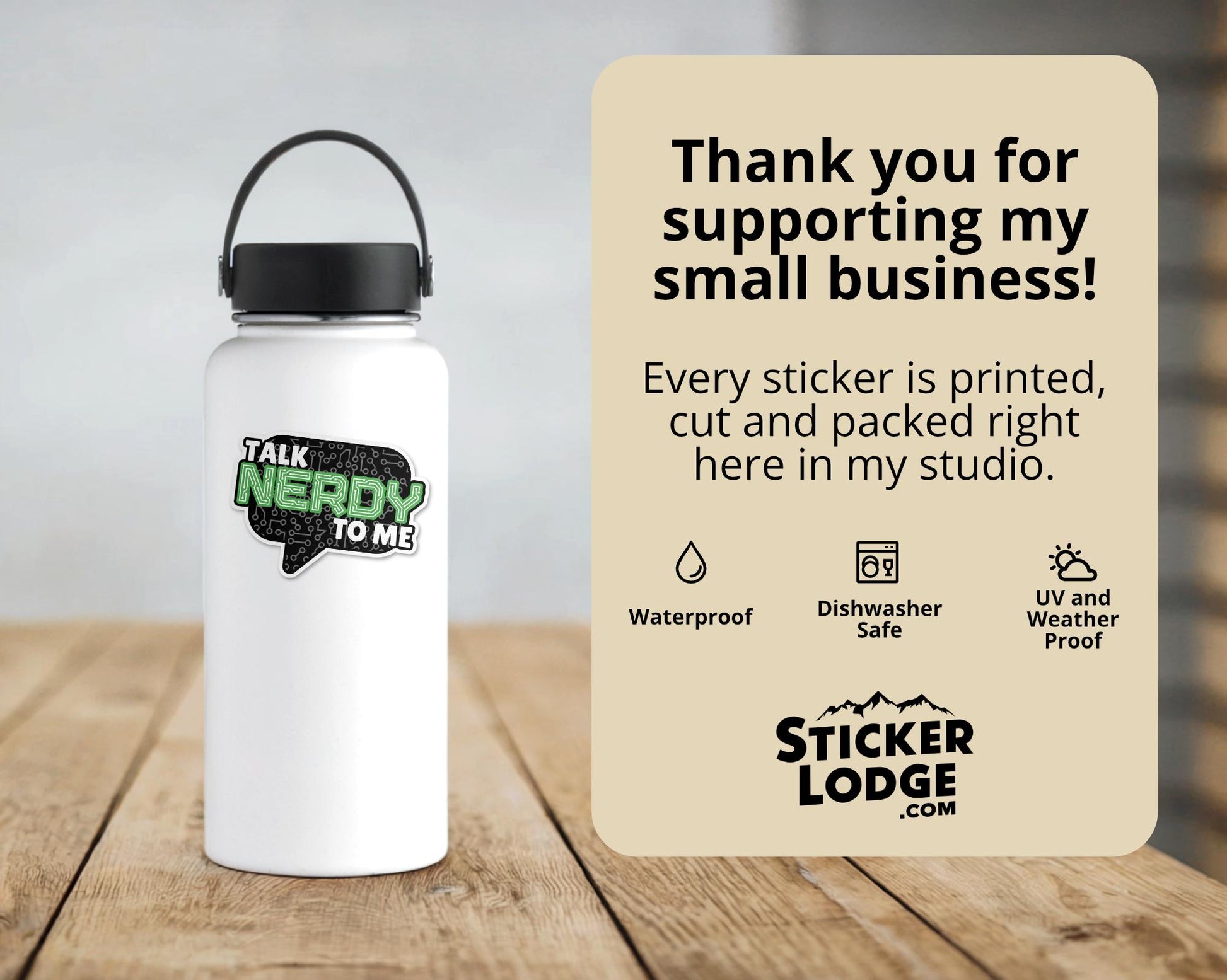 Talk Nerdy to Me Sticker Vinyl Sticker | Sticker Lodge