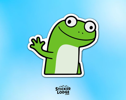 Lizard Meme Vinyl Sticker | Sticker Lodge
