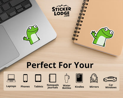 Lizard Meme Vinyl Sticker | Sticker Lodge